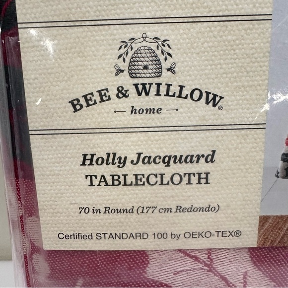 Christmas Round Jacquard Table Cloth - Picture 4 of 5